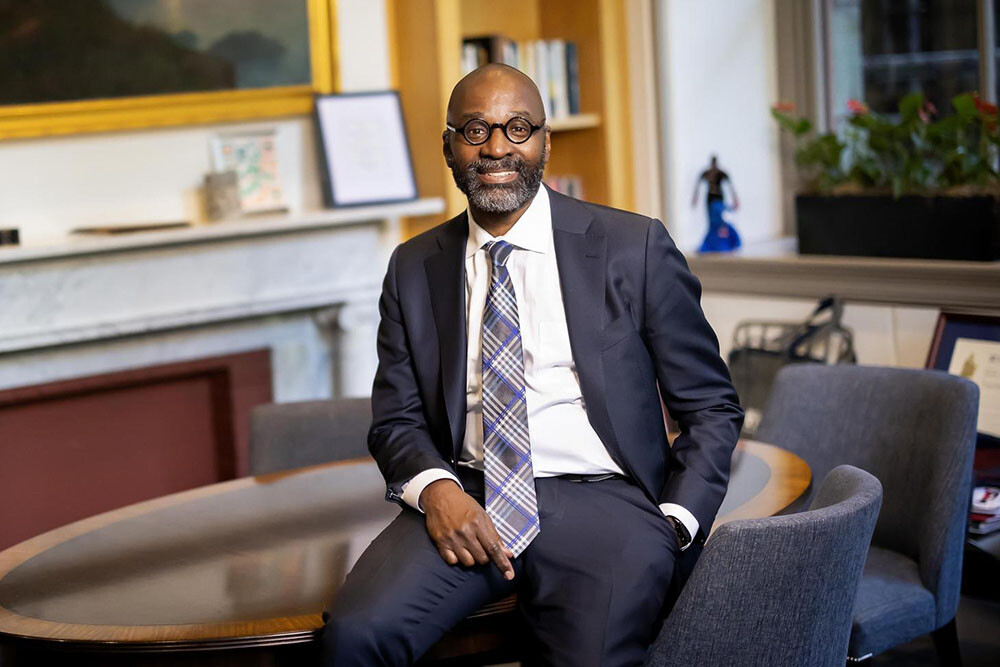 John Jackson seated in an office